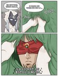 2023 anthro blindfold bovid breasts caprine clothed clothing comic duo female fist_of_the_north_star fur hi_res human kindred_(lol) korean_text lamb_(lol) league_of_legends lee_sin_(lol) mammal mask riot_games sheep sparrow_(pixiv) tencent text translation_request white_body white_fur white_text