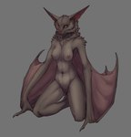 anthro bat_ears bat_nose breasts female genitals kneeling looking_at_viewer navel neck_tuft nipples pussy solo tuft winged_arms wings yellow_eyes conditional_dnp patecko elena_(validheretic) bat leaf-nosed_bat mammal microbat vampire_bat yangochiropteran 2022 digital_media_(artwork) hi_res