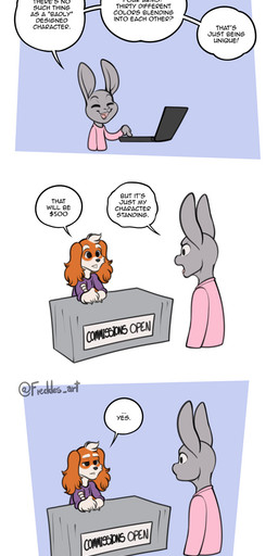 anthro cheek_tuft clothing computer dialogue duo electronics eyes_closed facial_tuft floppy_ears fur grey_body grey_fur hair half-closed_eyes hoodie humor laptop long_sleeve_shirt male multicolored_body multicolored_fur narrowed_eyes open_mouth open_smile orange_body orange_fur smile speech_bubble text topwear tuft two_tone_body two_tone_fur white_body white_fur white_hair wide_eyed freckles_(artist) pecas_(freckles) bird_dog canid canine canis domestic_dog hunting_dog lagomorph leporid mammal rabbit spaniel welsh_springer_spaniel 2022 comic english_text hi_res