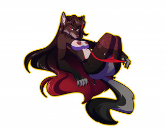 2_missing_limbs amputee anthro breasts brown_hair disability female genitals hair missing_all_legs nipples red_eyes simple_background solo vulva white_background rd406 canid canine fox mammal 2019 digital_media_(artwork)
