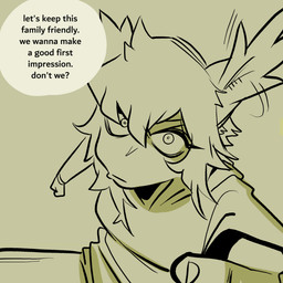 anthro black_and_green dialogue female gesture hair hand_gesture looking_at_viewer middle_finger pivoted_ears sharp_teeth short_hair solo teeth text glacierclear foxtrot_(glacierclear) durian_(glacierclear) animal_humanoid canid canid_humanoid canine canine_humanoid fox_humanoid humanoid mammal mammal_humanoid 1:1 2025 english_text hi_res