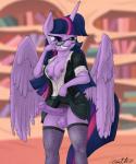 2014 animal_genitalia anthro anthrofied balls breasts clothing dickgirl equine erection eyewear fishnet friendship_is_magic fur glasses hair horn horsecock inside intersex library mammal my_little_pony nipples penis purple_eyes purple_fur purple_hair smile solo standing stockings twilight_sparkle_(mlp) vein winged_unicorn wings xanthor
Rating: Explicit
Score: 20
User: lemongrab
Date: April 16, 2014