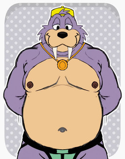 anthro belly bouncing_belly bulge clothing fur hat headgear headwear jockstrap male moobs nipples overweight purple_body purple_fur smile smirk solo tusks underwear hunter-husky sega sonic_the_hedgehog_(series) rotor_the_walrus aquatic mammal pinniped walrus animated hi_res no_sound short_playtime video