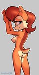 anthro breasts butt eyelashes female fingers hair looking_at_viewer nude simple_background solo rogone2 archie_comics sega sonic_the_hedgehog_(archie) sonic_the_hedgehog_(comics) sonic_the_hedgehog_(series) sally_acorn chipmunk ground_squirrel mammal rodent sciurid 2023 digital_media_(artwork) hi_res