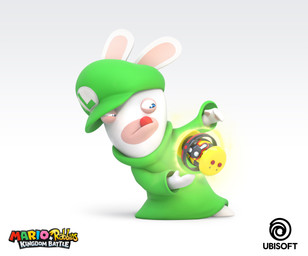 anthro blue_eyes bomb clothed clothed_anthro clothed_male clothing explosives fur green_clothing green_hat green_headwear green_shirt green_topwear hand_pawpads hat headgear headwear light logo long_ears male male_anthro mitten_hands noseless pawpads pose red_tongue shirt sideways_hat simple_background solo standing tan_body tan_eyelids tan_inner_ear tan_pawpads tan_skin telekinesis text title tongue tongue_out topwear white_background white_body white_fur jean-baptiste_raimbault mario_bros mario_plus_rabbids_kingdom_battle nintendo raving_rabbids rayman_(series) ubisoft rabbid_luigi lagomorph mammal rabbid 2017 3d_(artwork) absurd_res adobe_photoshop_(artwork) autodesk_3ds_max_(artwork) autodesk_maya_(artwork) colored crossover digital_media_(artwork) english_description english_text full-length_portrait hi_res lighting official_art portrait shaded