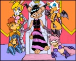 amy_rose bikini bunnie_rabbot collar elbow_gloves female gloves harem jay-triqz nicole_the_lynx rouge_the_bat sally_acorn sega slashysmiley slave sling_bikini sonic_(series) swimsuit throne tight_clothing
Rating: Questionable
Score: 2
User: APimpFromBuffalo
Date: March 14, 2013