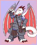 adventurer armor artificer blunderbuss cleric potion wand wings run_rabbit_bounce dungeons_and_dragons hasbro wizards_of_the_coast bahamut_(dnd) kobold scalie hi_res