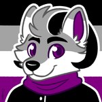 ambiguous_gender anthro asexual_pride_colors bovid_horn caprine_horn clothed clothing coat eyebrows fur head_tuft horn lgbt_pride looking_at_viewer outline pride_color_background pride_color_palette pride_colors ram_horn scarf simple_background snout solo topwear tuft white_outline cloudpie conditional_dnp lgbt_pride_month canid canine mammal 1:1 2021 bust_portrait clip_studio_paint_(artwork) digital_drawing_(artwork) digital_media_(artwork) icon portrait restricted_palette