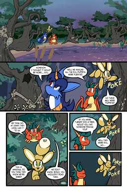 2_horns 5_panel_comic ambiguous_gender balloon balloon_with_face biped black_eyes black_text blue_body blue_fur blue_hair blue_wings brown_body cheek_tuft claws dialogue dot_eyes ellipsis eyes_closed facial_tuft feathered_wings feathers feral finger_claws floating flower forest fur green_eyes group hair horn inflatable jewelry motion_lines mouth_closed open_mouth open_smile orange_body outside page_number pendant plant question_mark red_eyes simple_eyes sky smile sound_effects speech_bubble standing talking_to_another text toe_claws tongue toony translucent translucent_hair tree trio tuft water white_flower white_sclera wings virmir mythology renbrand roko_kirihoko saida animate_inanimate canid canine couatl dragon feathered_scalie feathered_snake fox living_inflatable mammal mythological_creature mythological_scalie reptile scalie snake 2025 2:3 absurd_res comic english_text hi_res signature