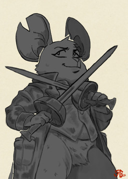 anthro big_butt blade breasts buckteeth butt cut_ear female melee_weapon overweight pose short_sword slightly_chubby slightly_chubby_anthro slightly_chubby_female small_breasts smile solo sword teeth twin_blade weapon sheeplygoatus mina_the_hollower yacht_club_games mina_(mina_the_hollower) mammal mouse murid murine rodent hi_res