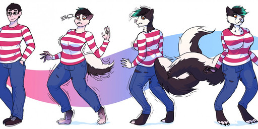 2018 anthro artist-chan barefoot big_breasts breast_growth breasts clothing eyewear female gender_transformation glasses human human_to_anthro jeans male mammal mephitid mtf_transformation pants sequence shirt skunk smile solo species_transformation standing surprise tail_growth topwear torn_clothing transformation
Rating: Questionable
Score: 0
User: Shadowstones
Date: April 25, 2019 2018 anthro artist-chan barefoot big_breasts breast_growth breasts clothing eyewear female gender_transformation glasses human human_to_anthro jeans male mammal mephitid mtf_transformation pants sequence shirt skunk smile solo species_transformation standing surprise tail_growth topwear torn_clothing transformation
Rating: Questionable
Score: 0
User: Shadowstones
Date: April 25, 2019