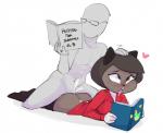 ahegao anal anal_penetration anthro anthro_penetrated bodily_fluids book butt cum cum_in_ass cum_inside duo ejaculation eye_roll femboy from_behind_position fur genital_fluids hair hand_on_head heart_symbol human_on_anthro human_penetrating human_penetrating_anthro humor interspecies jockey_position kneeling looking_pleasured male male/male male_on_anthro male_on_human male_penetrated male_penetrating male_penetrating_male open_mouth penetration penile petting prone_bone_position sex text tongue tongue_out dbaru cartoon_network ok_k.o.!_let's_be_heroes purrcival domestic_cat felid feline felis human mammal digital_media_(artwork)