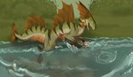 feral fin hunter hunting male open_mouth sharp_teeth solo teeth water furrymammy mythology ambient_fish ambient_sealife aquatic_dragon dragon fish marine mythological_creature mythological_scalie scalie absurd_res hi_res