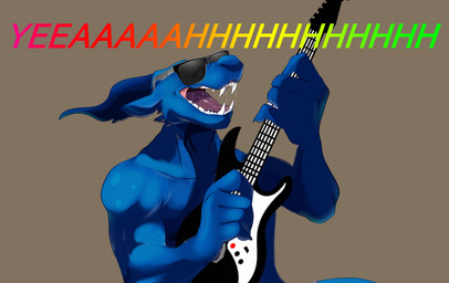 brown_background electric_guitar eyewear guitar humor male musical_instrument playing_guitar playing_music plucked_string_instrument simple_background solo string_instrument sunglasses cosmicminerals third-party_edit mythology dragon mythological_creature mythological_scalie scalie