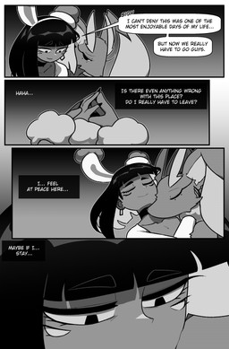 ambiguous_anthro ambiguous_gender anthro armwear biped black_eyes black_hair clothed clothed_humanoid clothed_male clothing dialogue duo eyes_closed fake_ears fake_rabbit_ears femboy hair humanoid_hands male male/ambiguous male_humanoid nude_ambiguous speech_bubble text cuchuflin nintendo pokemon andre_(cuchuflin) animal_humanoid arachnid arachnid_humanoid arthropod arthropod_humanoid generation_4_pokemon humanoid lopunny pokemon_(species) 2026 absurd_res comic english_text hi_res monochrome