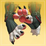 4_toes anthro claws digit_ring digitigrade feet foot_focus foot_shot jewelry pawpads paws pink_pawpads ring soles solo stirrup_legwear toe_claws toe_ring toeless_legwear toes ewademar 1:1 absurd_res hi_res