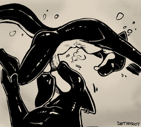 anthro balls blep duo eyes_closed fellatio genitals male male/male nude oral penile sex side_view smile tongue tongue_out underwater water daftpatriot aquatic cetacean dolphin mammal oceanic_dolphin orca toothed_whale