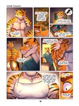 abs absurd_res anthro anthro_on_anthro apron apron_only bad_parenting barazoku big_muscles big_pecs butt clothed clothing comic dennis_(zourik) dialogue duo english_text father_(lore) father_and_child_(lore) father_and_son_(lore) felid feline hi_res huge_muscles huge_pecs huge_thighs javier_(zourik) male mammal manly muscular muscular_anthro muscular_arms muscular_legs muscular_male muscular_thighs nipple_outline pantherine parent_(lore) parent_and_child_(lore) parent_and_son_(lore) partially_clothed pecs son_(lore) speech_bubble text thick_arms thick_thighs tiger zourik