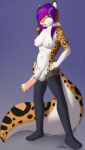 2013 animal_genitalia anthro balls big_tail blue_eyes breasts dickgirl erection feline fur hair hair_over_eye hands_on_hips horsecock intersex jonas-puppeh leopard long_hair looking_at_viewer mammal multi-colored_hair navel nipples penis pink_hair plain_background purple_hair smile solo standing stockings tights tongue tongue_out topless white_fur
Rating: Explicit
Score: 13
User: EvilFluffball
Date: September 30, 2013