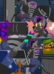 anthro balls butt candy candy_bar dessert facial_piercing feces food gaming genitals male nose_piercing nose_ring piercing playing_video_game pooping ring_piercing solo toilet conditional_dnp notkastar hyena mammal comic hi_res