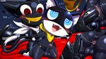 after_anal ahegao anal anal_tugging anal_wink anthro anus arms_held balls belt black_body black_fur blue_eyes bodily_fluids cum cum_in_ass cum_inside cum_string duo from_behind_position fur gaping gaping_anus genital_fluids genitals glistening glistening_body heart_symbol humanoid_genitalia humanoid_penis hypnosis hypnotic_eyes kerchief latex latex_body leather looking_pleasured male male/male male_penetrating markings mask mind_control musk nya penetration penis pop_(sound_effect) saliva sex shaking short short_stack spiral_eyes sweat sweatdrop tail tail_markings throb throbbing throbbing_penis trembling white_body white_fur zipper zipper_mouth ichimoral atlus megami_tensei megami_tensei_persona persona_(series) persona_5 sega beta_morgana_(persona) morgana_(persona) domestic_cat felid feline felis mammal tuxedo_cat absurd_res hi_res