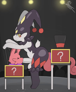anal anal_fluids anal_penetration anal_tugging anthro balls balls_touching belly big_balls big_belly big_butt big_penis bodily_fluids bound buge_balls butt cum cum_in_ass cum_in_mouth cum_inflation cum_inside deep_penetration deep_throat drinking drinking_cum duo excessive_cum excessive_genital_fluids eyes_closed feral forced forced_oral genital_fluids genitals huge_penis humanoid_genitalia humanoid_penis inflation looking_at_viewer magic magic_hat magic_show male oral oral_penetration orifice_tugging penetration penis penis_size_difference sex sex_box side_view simple_background size_difference thick_thighs unconscious dengon sound_warning palworld pocketpair cattiva dupin_(pal) pal_(species) 2d_animation animated frame_by_frame hi_res long_playtime sound video