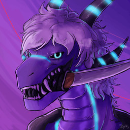 anthro blue_eyes clothing fangs forked_tongue grin hair hoodie male object_in_mouth open_mouth scales smile solo teeth tongue topwear ventral_scales weapon weapon_in_mouth white_hair zonniex mythology grydir_dacanoor_(griffonki) dragon mythological_creature mythological_scalie scalie 1:1 absurd_res headshot_portrait hi_res portrait