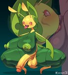 anthro anthro_penetrated archived_source areola big_breasts breasts crouching cuchuflin fellatio generation_5_pokemon genitals green_areola green_nipples gynomorph gynomorph/male hi_res huge_breasts human human_on_anthro human_penetrating human_penetrating_anthro intersex intersex/male interspecies leavanny male mammal nintendo nipples oral penetration penile penis pokemon pokemon_(species) sex spread_legs spreading thick_thighs tongue tongue_out