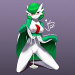 big_breasts blush bodily_fluids breasts cum cum_in_pussy cum_inside female genital_fluids genitals nipple_piercing nipples not_furry piercing pussy simple_background solo white_body white_skin jollysaunter nintendo pokemon gardevoir generation_3_pokemon pokemon_(species) 1:1 distracting_watermark hi_res watermark