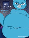 anthro anus big_breasts big_butt breasts butt female genitals mature_anthro mature_female nude pussy solo reploidmanxxx cartoon_network the_amazing_world_of_gumball mary_senicourt domestic_cat felid feline felis mammal absurd_res hi_res