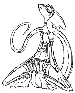 2_penises 3_toes 5_fingers animal_genitalia animal_penis anthro blush cloaca clothing contiguous_snout crouching dripping embarrassed feet femboy fin fingers genitals head_fin hemipenes long_tail looking_at_viewer maid_headdress maid_uniform male multi_genitalia multi_penis nervous penis pupils simple_background slim slit_pupils solo tail toes uniform nal_wt nintendo pokemon cayde_the_inteleon generation_8_pokemon inteleon lizard pokemon_(species) reptile scalie hi_res monochrome