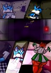 duo female five_nights_at_maggie's lola_(five_five_nights_at_maggie's) maggie_(five_nights_at_maggie's) male pepefurry five_nights_at_freddy's scottgames canid canine canis domestic_cat domestic_dog felid feline felis humanoid husky mammal nordic_sled_dog spitz absurd_res comic hi_res