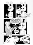 anthro breath clothing dialogue duo game_show game_show_contestant game_show_host humor male suit text vape vaping spincraze jeopardy! dumbwhore_(redic-nomad) beaver lagomorph leporid mammal rabbit rodent 2024 3:4 black_and_white comic english_text hi_res monochrome