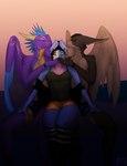 age_difference anthro breasts feathered_wings feathers female fluffy fur group male male/female male/male medium_breasts meme_face meme_pose older_female plani simple_background trio wings younger_male marsey_naarin european_mythology mythology hleb planum dragon feathered_dragon feathered_scalie furred_dragon furred_scalie hybrid mythological_creature mythological_scalie scalie western_dragon absurd_res digital_media_(artwork) hi_res