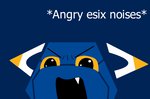 ambiguous_gender angry anthro mascot multi-word_onomatopoeia onomatopoeia open_mouth simple_background solo sound_effects text redcrystal angry_noises e621 esix felid mammal english_text lineless meme reaction_image