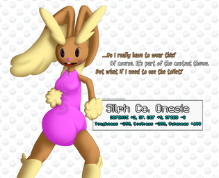ageplay anthro buckteeth clothed clothing dialogue diaper diaper_under_clothing diaper_under_onesie female gameplay_mechanics infantilism lock onesie padlock pink_clothing roleplay solo teeth text wearing_diaper zipper padlockedpadding nintendo pokemon generation_4_pokemon lopunny pokemon_(species) english_text hi_res