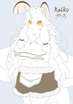 4_arms antennae_(anatomy) anthro big_breasts blush bottomwear bra breasts camel_toe clothed clothing crotchless_bottomwear crotchless_clothing crotchless_pants female fur hair hand_on_breast kemono long_hair mouthless multi_arm multi_limb non-mammal_breasts panties pants simple_background skimpy solo text underwear white_body white_fur white_hair yellow_eyes yus-ts arthropod insect lepidopteran moth 2018 english_text light_theme