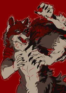 3_arms abstract_art anthro blue_eyes corruption male mid_transformation multi_arm multi_limb multifur scar solo transformation kampfkewob mythology rakan canid canine canis mammal mythological_canine mythological_creature werecanid werecanine werecreature werewolf wolf 2018 absurd_res digital_media_(artwork) hi_res