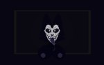 anthro big_tongue black_background black_body bodily_fluids border breasts drooling female nipples open_mouth outside_border saliva saliva_string simple_background solo tongue tongue_out hornycki scp_foundation scp-1471-a skulldog_(species) digital_media_(artwork) hi_res pixel_(artwork)