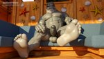 abs anthro balls beard facial_hair feet foot_focus genitals humanoid_feet humanoid_genitalia humanoid_penis male muscular muscular_anthro muscular_male nipples pecs penis plantigrade solo text vein veiny_penis darkviperbara my_hero_academia selkie_(my_hero_academia) mammal marine pinniped seal 2023 3d_(artwork) digital_media_(artwork) hi_res url