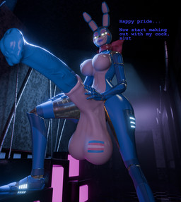 animal_genitalia animal_penis anthro balls big_balls big_penis blue_penis dialogue equine_genitalia equine_penis genitals huge_balls huge_penis hyper hyper_balls hyper_genitalia hyper_penis intersex lgbt_pride looking_at_viewer looking_down looking_down_at_viewer machine navel penis pride_colors solo sticker text thick_thighs transgender_pride_colors wide_hips hivar disembowell_(modeler) five_nights_at_freddy's scottgames bonnie_(fnaf) animatronic humanoid lagomorph leporid mammal rabbit robot 3d_(artwork) digital_media_(artwork) hi_res