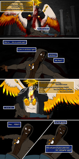 bound clothing cult dark_fantasy dialogue fantasy human_sacrifice knife occultism robe sacrifice text last69skulls undeadkitty13 becoming_grace_(comic) firedrive24 human mammal absurd_res comic digital_media_(artwork) english_text hi_res long_image tall_image