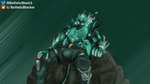 anthro bulge claws clothed clothing corset fire flaming_hair glowing glowing_eyes green_body hair lingerie male manspreading multi_limb muscular pseudo_hair shirtless sitting solo spread_legs spreading topwear ballisticblocker epic_games european_mythology fortnite fortnite:_battle_royale greek_mythology mythology cerberus_(fortnite) canid canid_demon canine canis demon hellhound humanoid mammal mythological_canine mythological_creature