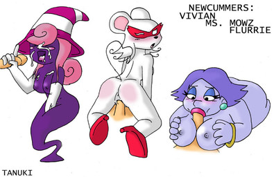 anthro blush bodily_fluids bracelet breast_play breasts clothing cum cum_on_face cumshot ear_piercing ejaculation erection fellatio female footwear genital_fluids genitals gesture ghost_tail gloves group hair handjob handwear hat headgear headwear heart_symbol high_heels humanoid_genitalia humanoid_penis jewelry legless male male/female moan nipples on_bottom on_top one_eye_closed oral oral_penetration orgasm overweight penetration penile penis piercing pink_hair purple_body red_clothing red_footwear red_shoes reverse_cowgirl_position sex shoes simple_background slightly_chubby tail tail_gesture tail_heart text titfuck vaginal vaginal_penetration vulva white_background white_clothing wink mario_bros nintendo paper_mario madame_flurrie ms._mowz vivian_(mario) ghost humanoid little_mouser mammal mouse murid murine rodent shadow_siren spirit character_name digital_media_(artwork) sketch_page