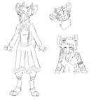 2024 aliasing anthro antlers arm_tattoo beastars bedroom_eyes black_and_white breasts cervine chest_tuft chital clothed clothing cloudpie conditional_dnp cosplay deer digital_drawing_(artwork) digital_media_(artwork) dress ear_piercing ear_ring eyelashes female fingers fully_clothed fur hair hooved_fingers hooves horn inner_ear_fluff jewelry mammal microsoft_paint_(artwork) monochrome narrowed_eyes necklace necklace_only nipples nonbinary_(lore) nude piercing ring_piercing school_uniform seductive simple_background sketch sketch_page smile snout solo standing tattoo tuft unguligrade uniform white_background