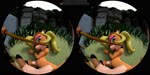 anthro anthro_penetrated black_hair black_nose blonde_hair breasts dildo dominant dominant_female duo eyeshadow female female/female female_pov first_person_view fisheye_lens fur hair lying makeup nude penetration restrained sex sex_toy strapon vaginal vaginal_penetration doublestuffed activision crash_bandicoot_(series) coco_bandicoot evil_coco bandicoot mammal marsupial 180_fov 2019 2:1 3d_(artwork) 3d_animation animated digital_media_(artwork) hi_res huge_filesize no_sound short_playtime side_by_side_stereogram stereogram wall_eye_stereogram webm