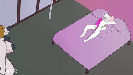 after_orgasm after_sex all_the_way_in anal anal_penetration anthro areola big_breasts big_butt big_ears blue_eyes breasts butt dildo doggystyle duo female female/female female_penetrating female_penetrating_male from_behind_position hair horn long_hair male male/female male_penetrated object_in_ass overweight pegging penetration pointy_ears rear_view sex sex_toy sex_toy_in_ass sex_toy_insertion sharp_horn sharp_teeth short_hair size_difference sound_effects teeth thick_thighs tied_hair toying_partner transformation white_body bigandbounce avril_(argosornsteinn) humanoid mammal murid murine rat rodent animated long_playtime sound webm