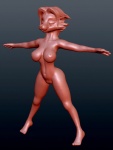 anthro big_breasts breasts female model nipples nude solo vulpesco canid canine fox mammal 3d_(artwork) digital_media_(artwork) sculptris_(artwork) unfinished