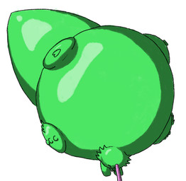ambiguous_gender black_outline eyes_closed green_body hose hose_inflation inflation outline simple_background solo spherical_inflation tail white_background verna_(artist) rain_world videocult saint_(rain_world) slugcat 2024 digital_drawing_(artwork) digital_media_(artwork) hi_res shaded tagme