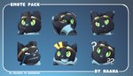 emoji emote emotion_chart pack naanahstnil nintendo pokemon naana eeveelution generation_2_pokemon pokemon_(species) umbreon 7:4 absurd_res hi_res